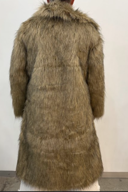 Long And Brown Far Coat