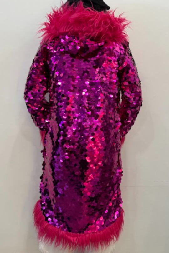 Pink Sequin Coat