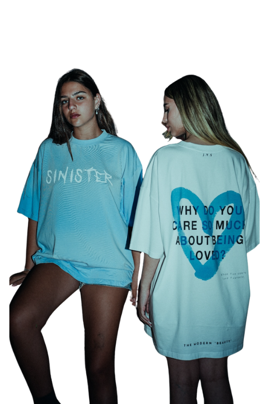 Sin Face Hand Oversized T Shirt