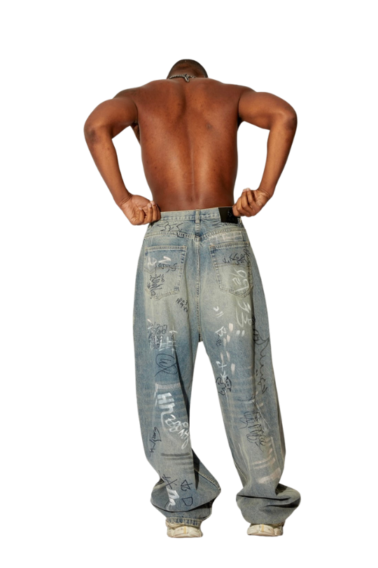 Jeans grafitty