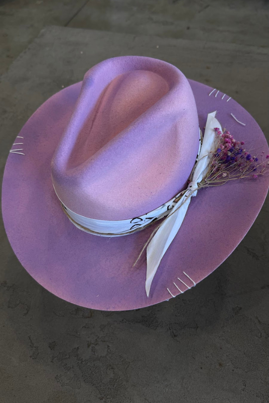 Decortive Pink Lady Fedora Hat