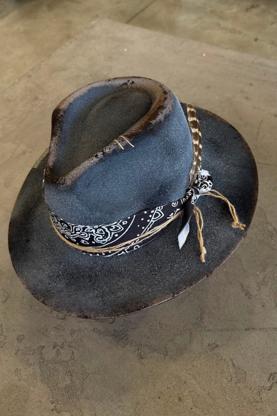 Decortive Burnt Grey Fedora Hat