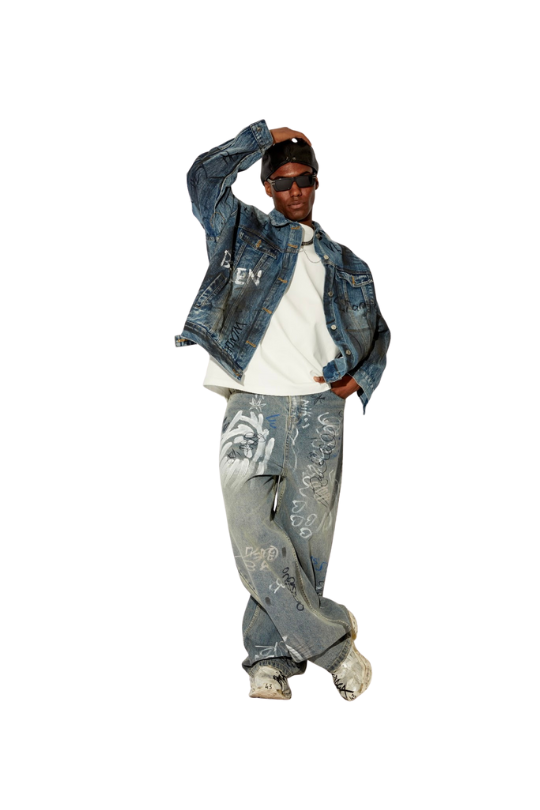 Jeans grafitty