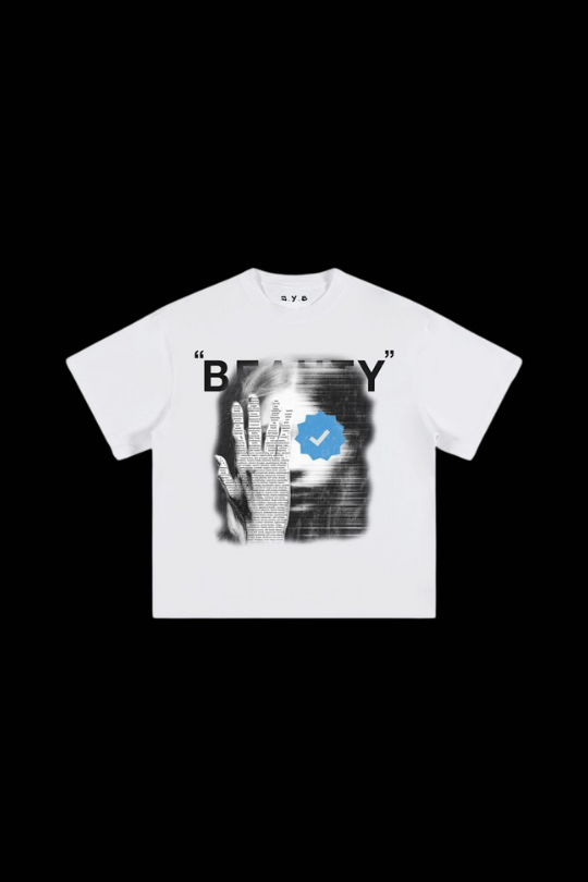 Sin Face Hand Oversized T Shirt