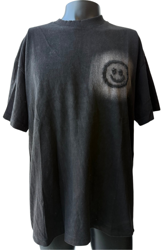 Everyday Smile T Shirt Black Oversized
