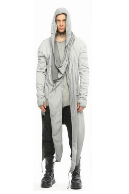 Kimono Long Light Grey Cardigan