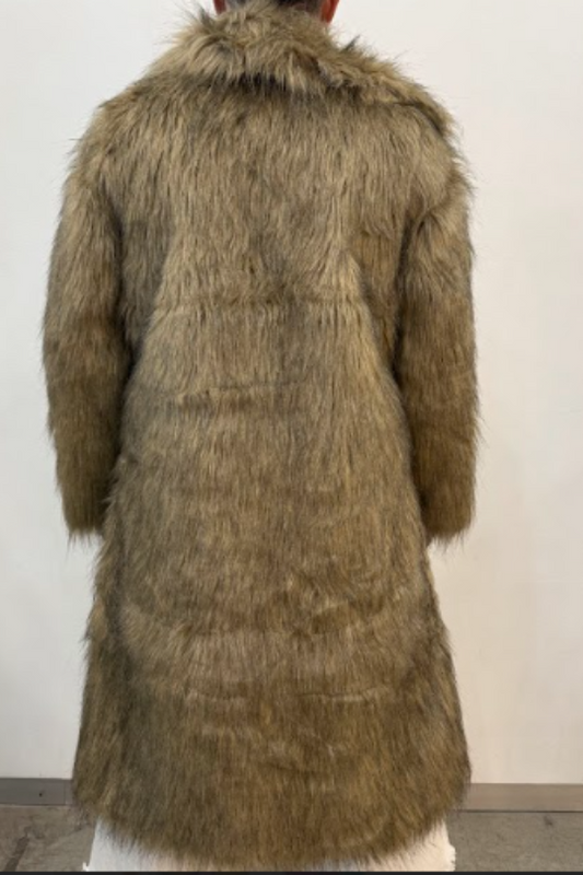 Long And Brown Far Coat