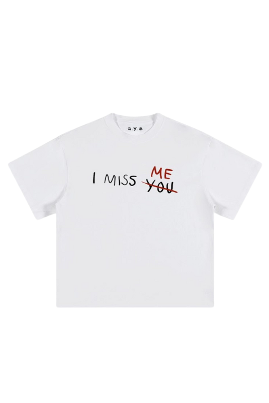 I Miss White Oversized T Shirt