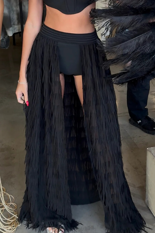 Skirt black & white