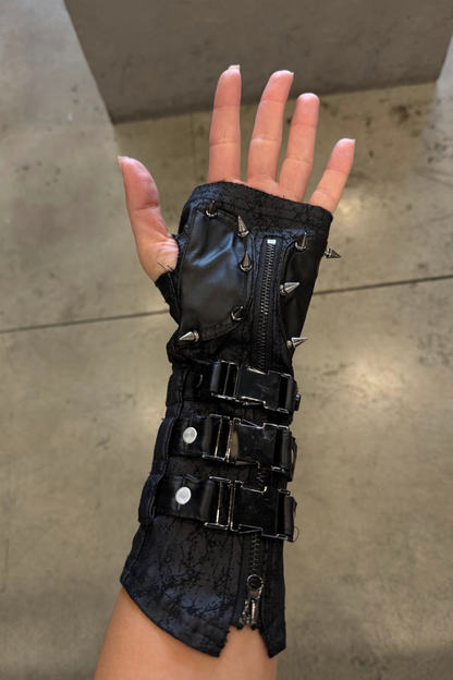 Black rockster gloves