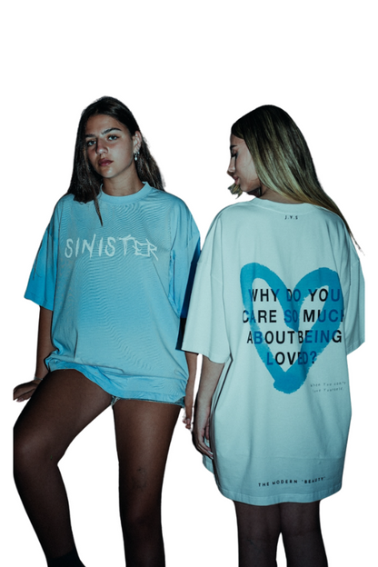 Sin Face Hand Oversized T Shirt