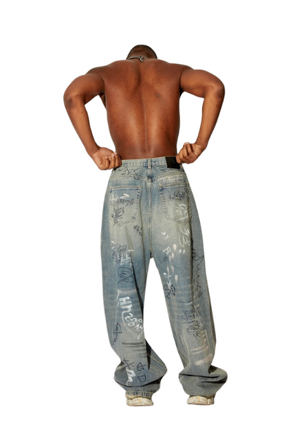 Jeans grafitty