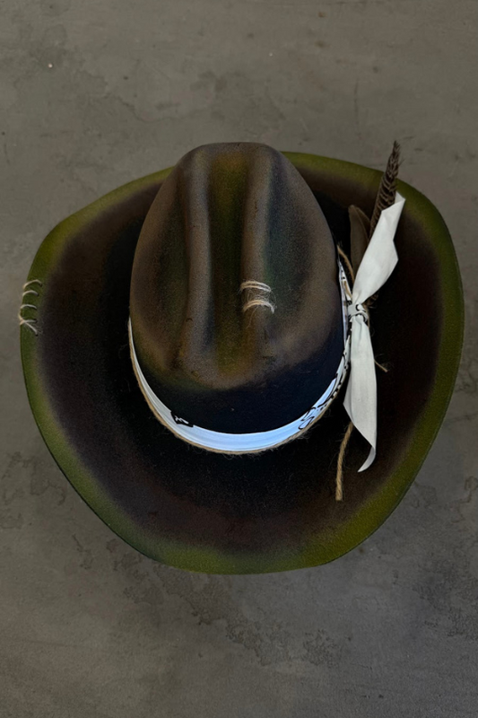 Decortive Black With Bandana Cowboy Hat