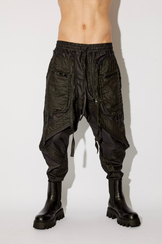 JC Long Droppy Leather Pants