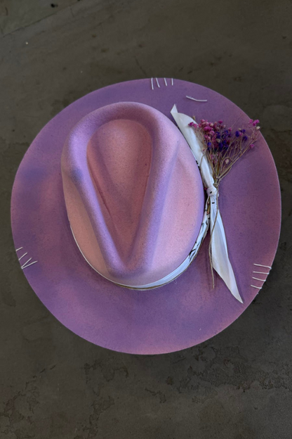Decortive Pink Lady Fedora Hat