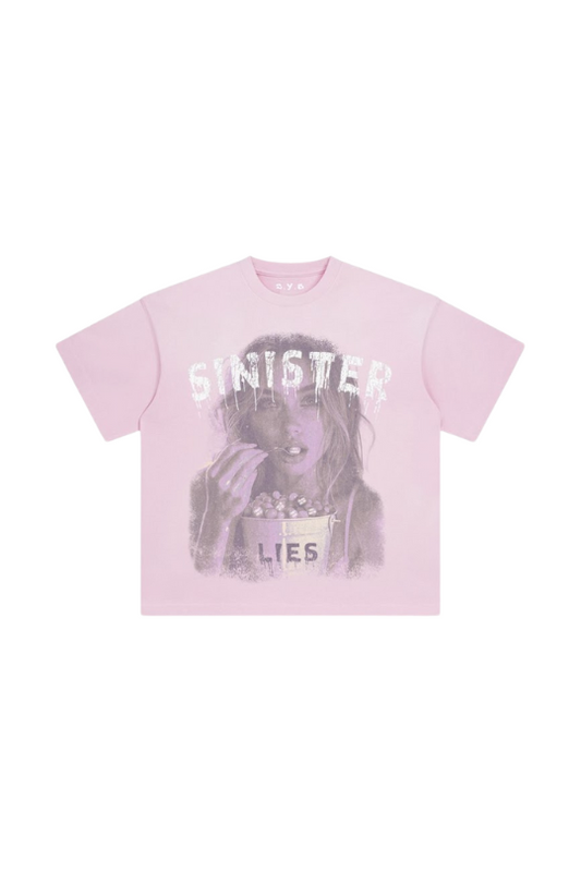 Sinister Pink Oversized T Shirt
