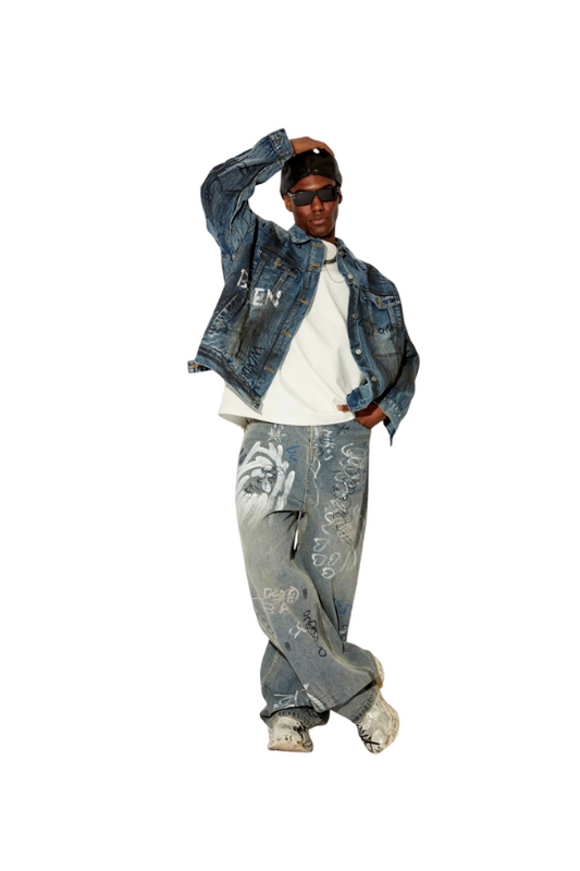 Jeans grafitty