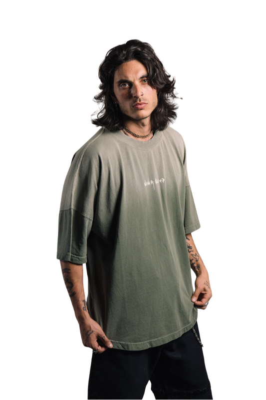 All I Ever Light Green Oversized T Shirt